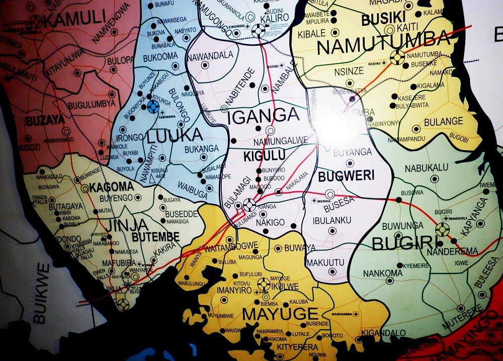 Districts Busoga Health Forum   Map Of Busoga Region 